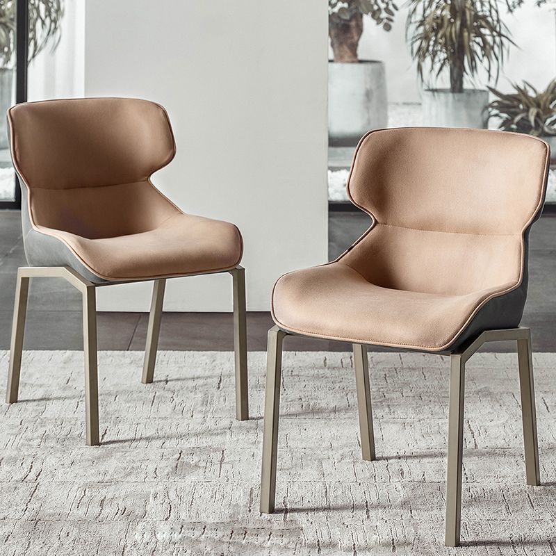 Modern Style Chairs Dining Chairs with Metal Legs for Kitchen