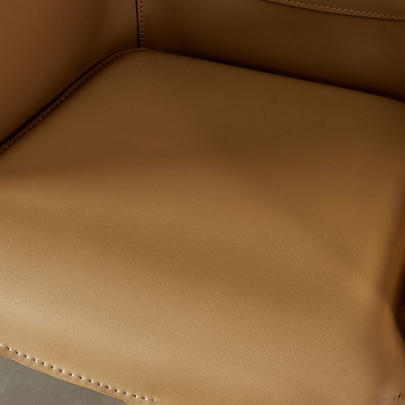 Contemporary Style Arm Chair Leather Dining Chair for Home Use