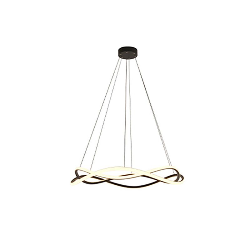 Twist Ceiling Lights White Acrylic LED Modern Styles for Living Room Bedroom