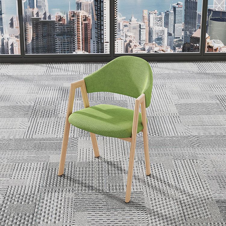 Chaise de salle à manger tapissée au fini mat de chaise à dossier ouvert de cuisine contemporaine