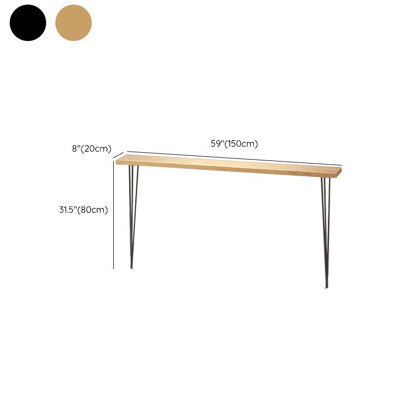 Rectangle Shape Contemporary Console Table Natural Console Sofa Table