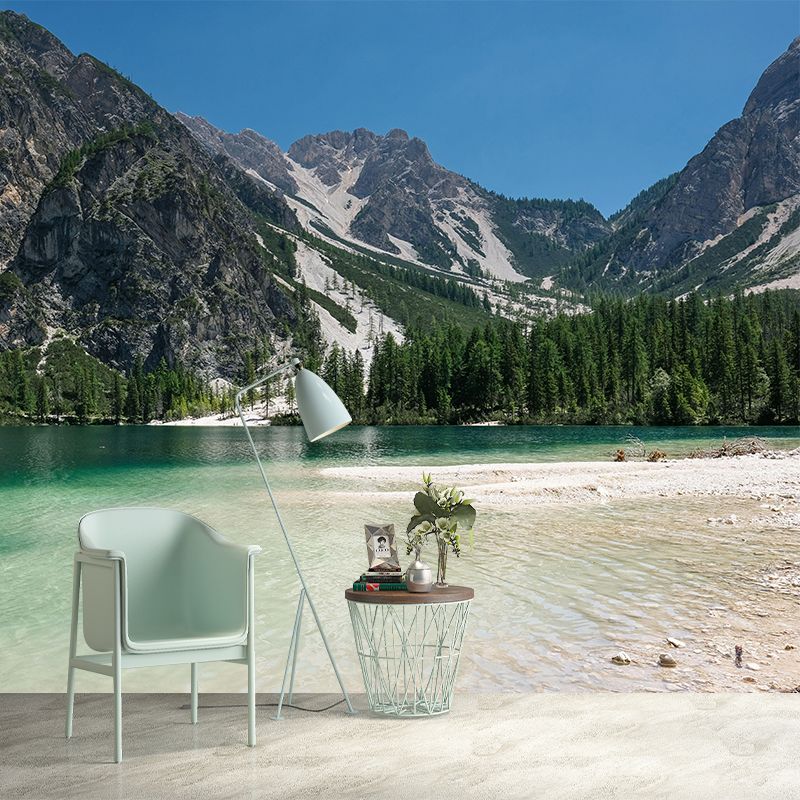 Mountain Mural Decal Eco-friendly Wallpaper Customized Wall Covering for Living Room