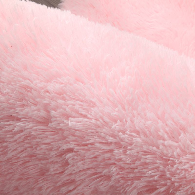 Comfort Plain Shag Carpet Polyester Area Rug Non-Slip Backing Indoor Carpet for Living Room