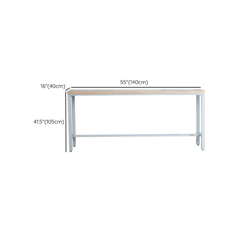 Contemporary Bar Table Set 1/4/6 Pieces Rectangle Solid Wood Bistro Set