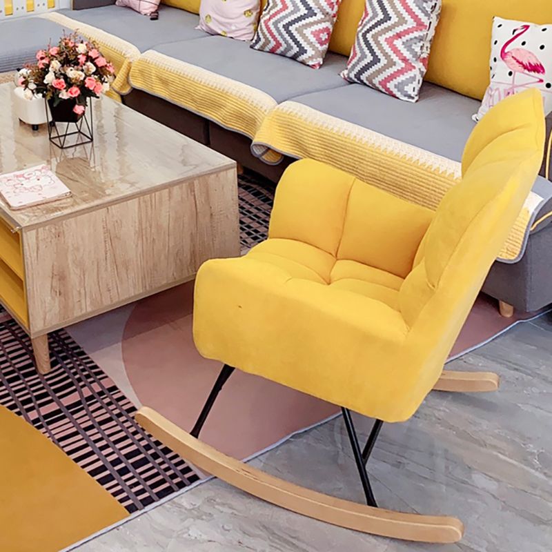 Simple Nordic Style Rocking Chair Balcony Lounge Recliner Sofa Rocking Chair