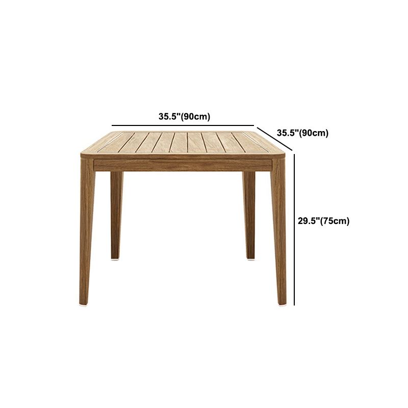 Bohemian Style Solid Wood Dining Table Set 1/6/7 Pieces Dining Table Set for Outdoor