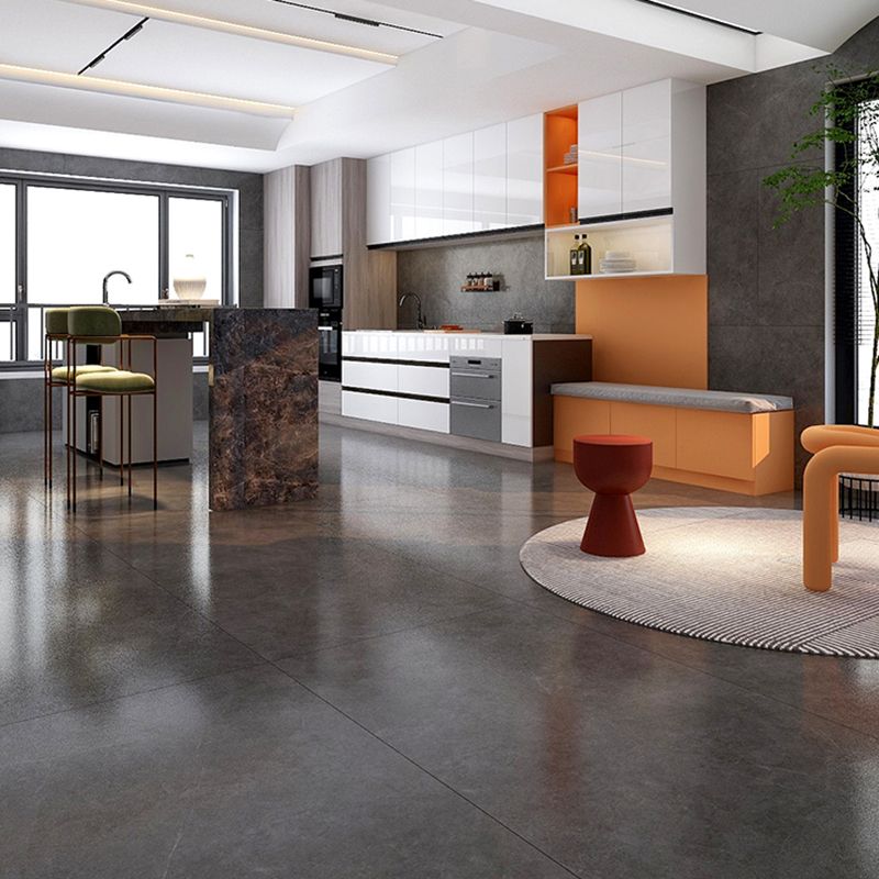 Rectangular Floor Tile Vintage Matte Gray Floor and Wall Tile