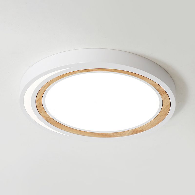 Acrylique Circle LED Ceiling Mount Light Macaron Style Ceiling Lamp for Boys Girls Bedroom