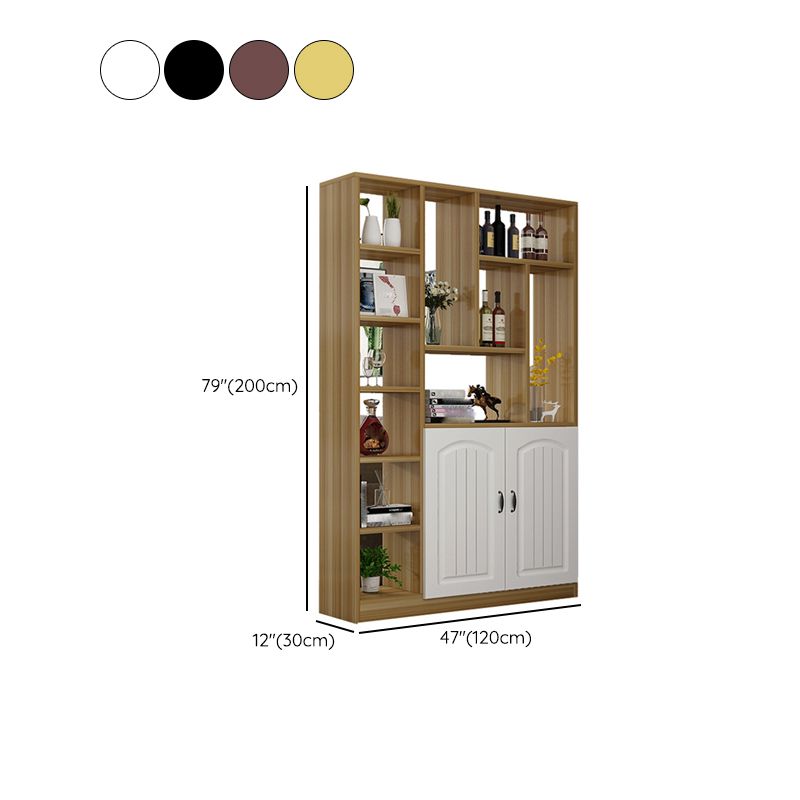 Modern Cabinet Water Resistant Wood Accent Cabinet with Doors