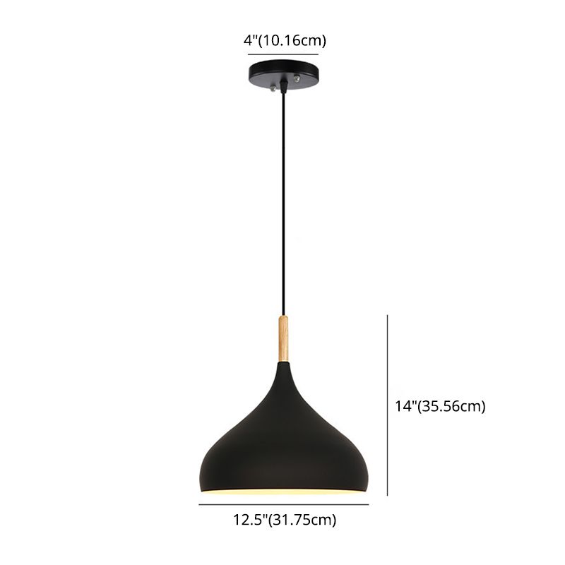 1 lumière en larme de larme suspendue