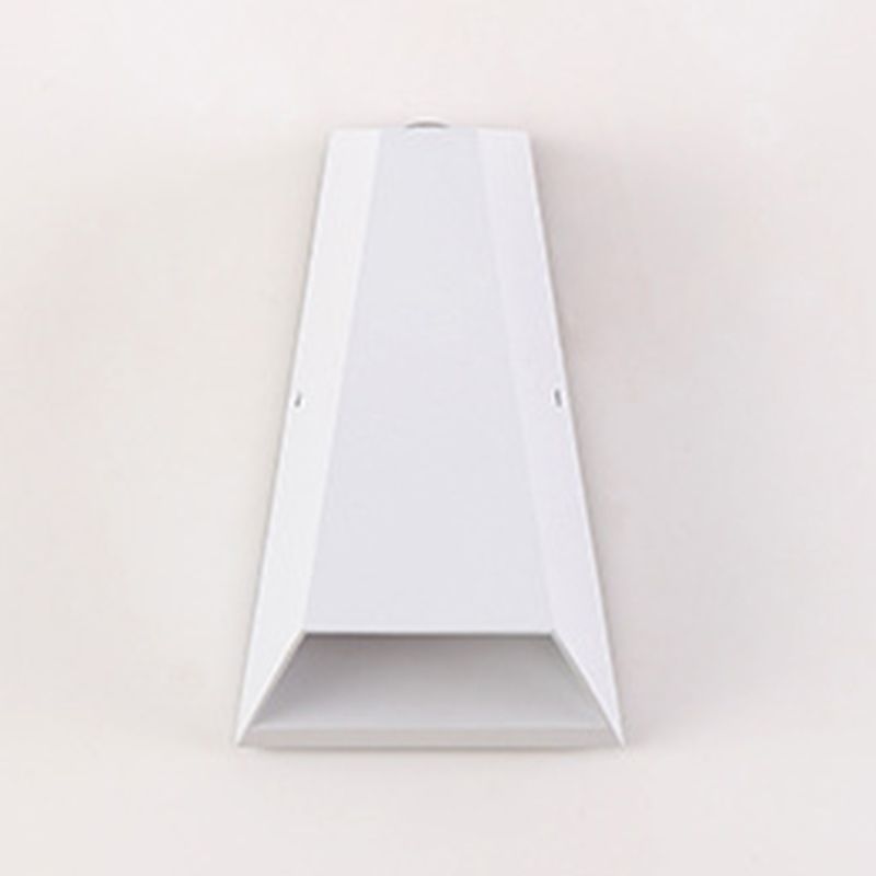 Luz de pared geométrica moderna aluminio 2 luces lavadora de pared para al aire libre