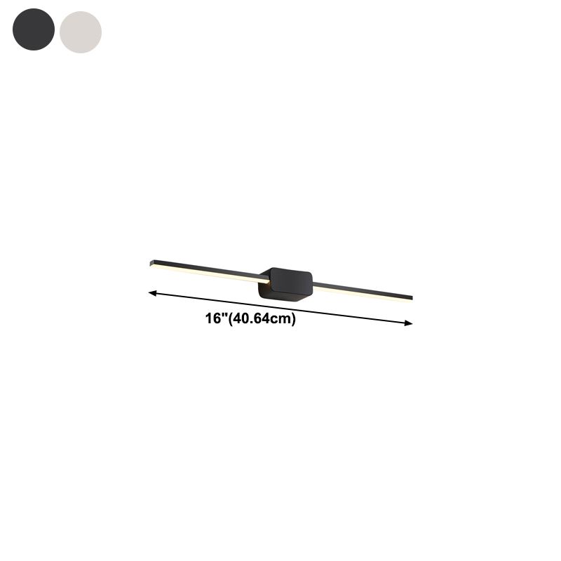 Postmodern Metal Vanity Light Straight 1 Light Mirror Light for Bathroom