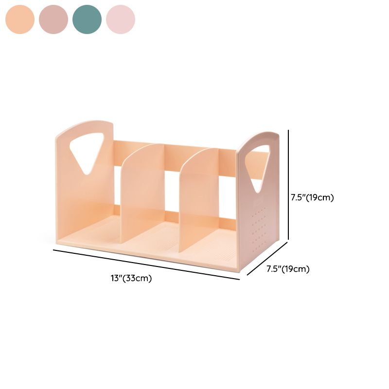 Contemporary Plastic Shelf Tabletop Standard Kids Bookcase in Matte