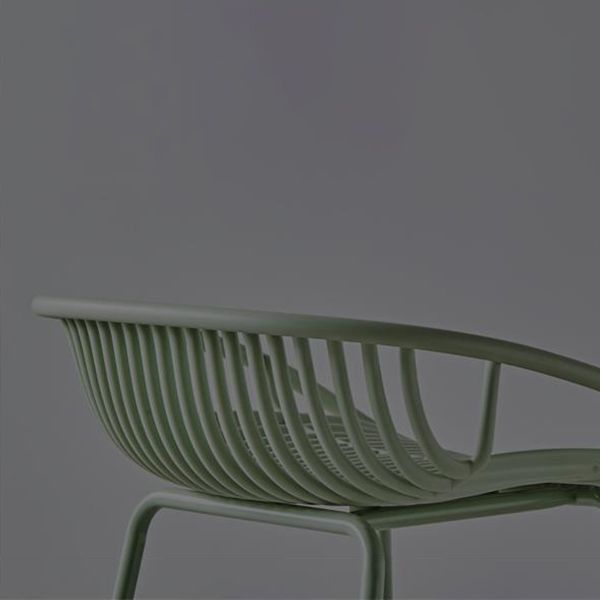 Industrial Metal Barstool Counter Stool Footrest Metal Furniture in Matte Finish