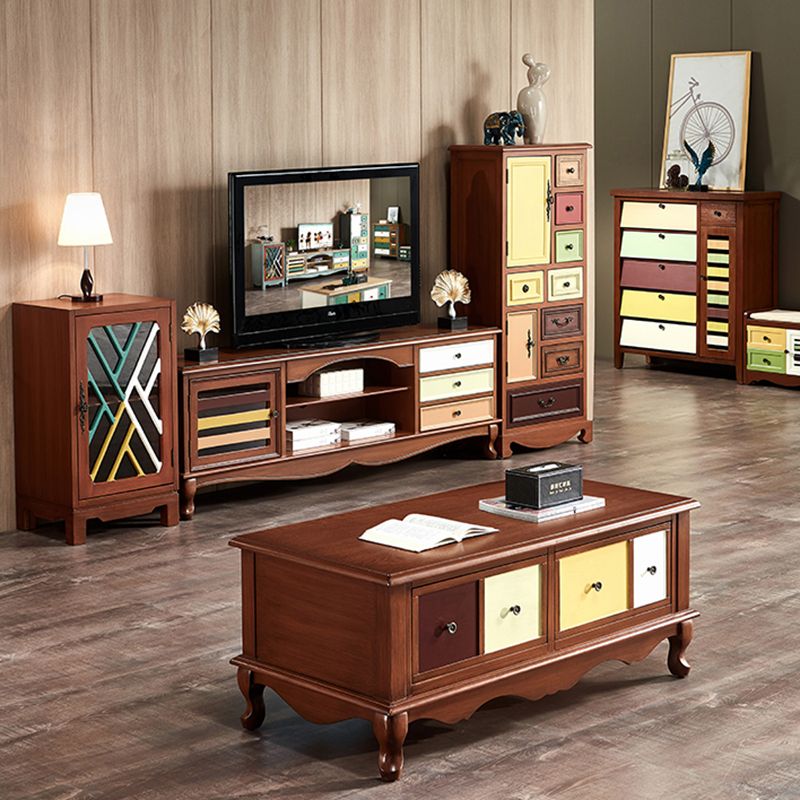 Coastal Storage Chest Dresser Solid Wood Dresser with 7/10/12 Drawers