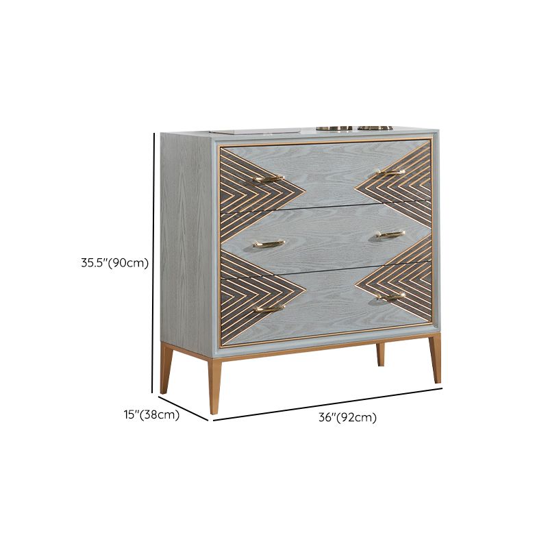 Classic Glam Lingerie Chest Vertical Wood Storage Chest for Bedroom