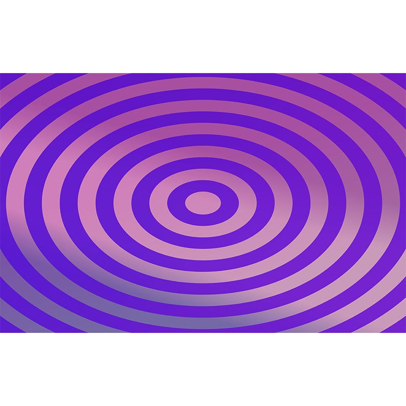 Geometric Concentric Circles Full Size Wall Mural for Living Room, Made to Measure