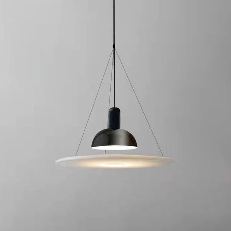 Postmoderne stijl UFO -vorm hangend licht metaal 1 lichte hanglamp voor eetkamer