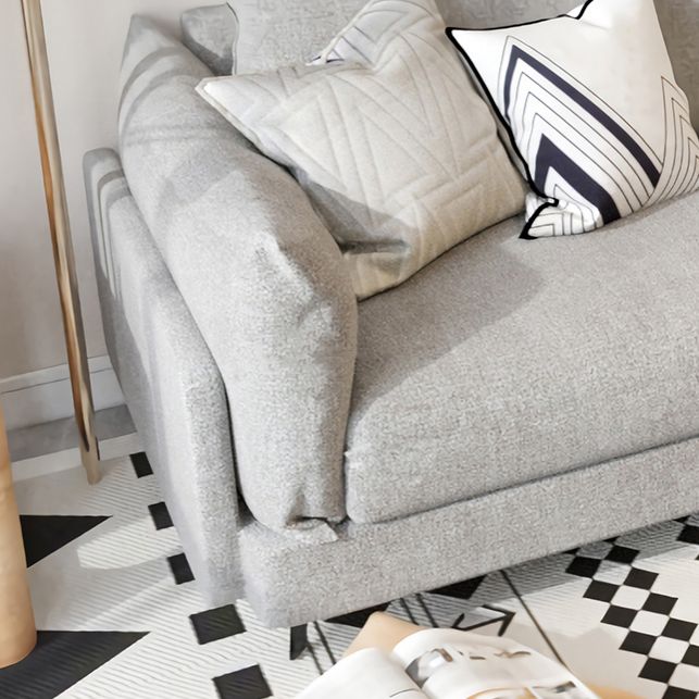 Contemporary Sewn Pillow Back Sofa with Pillow Top Arm for Apartment