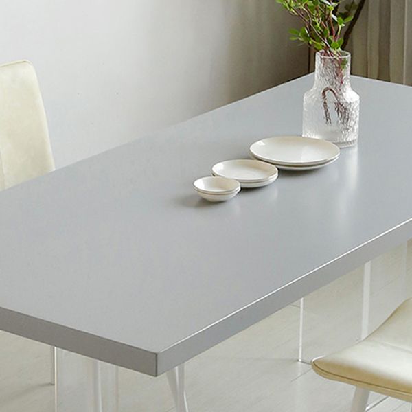 Wood Top Dining Table Double Pedestal Table for Home Kitchen Dinner