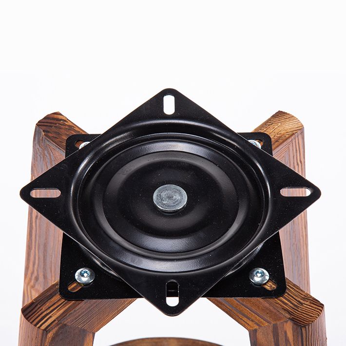 Taburete de bar sin brazos con respaldo moderno, taburete de bar para el hogar, de madera, con cojín y Pedal