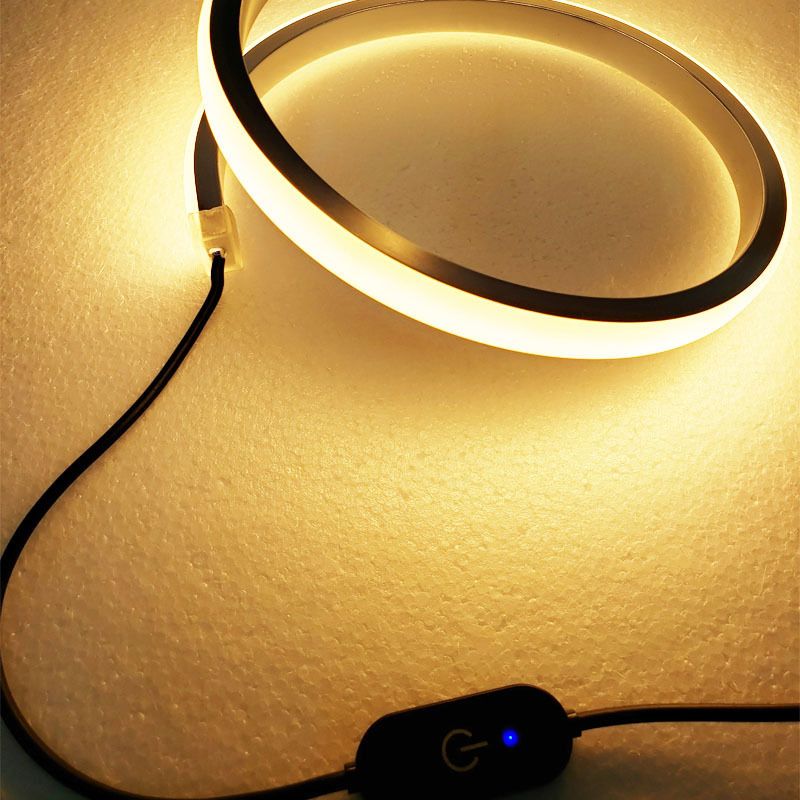 1-Light Curved Table Lamp Contemporary Metal Nightstand Lamps for Bedroom