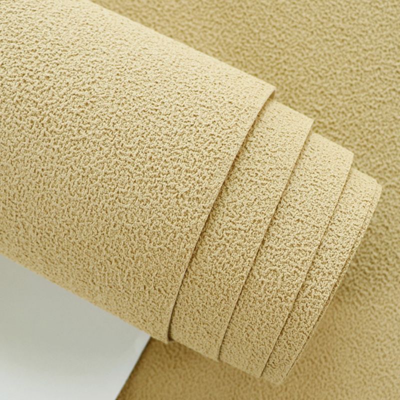 Papier peint floqué de couleur pastel, 54,2 pieds carrés, art mural uni résistant à l'humidité pour la décoration