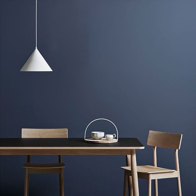 Gelakte ijzeren led hanglamp in moderne creatieve stijl acryl taps toelopende macaron hangende lamp