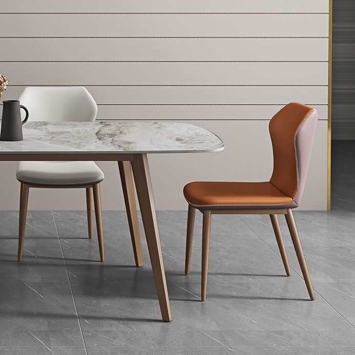 Glam 1/2/5/7 Pieces Dining Table Set with Grey Sintered Stone Top Rectangle Dinette Set