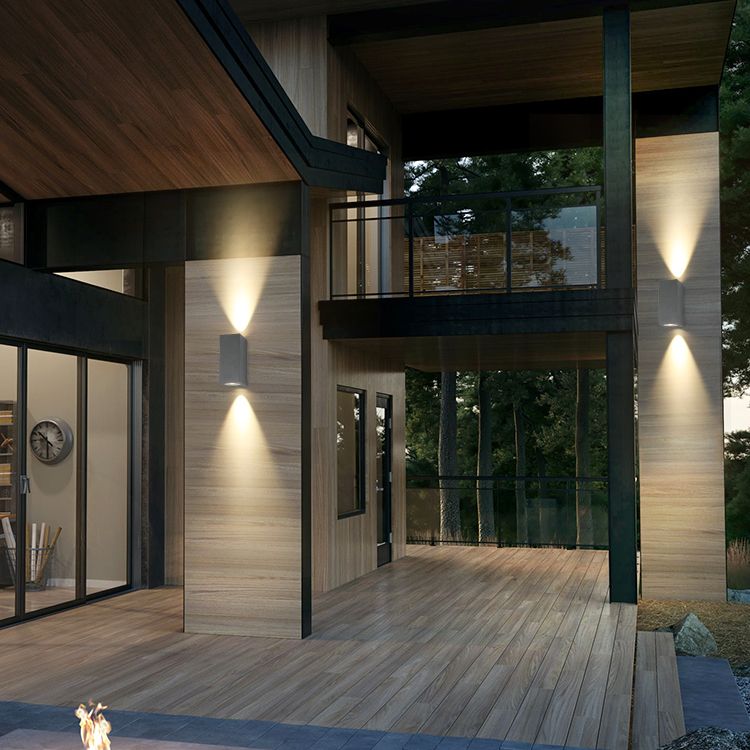Lámpara de pared contemporánea doméstica arriba y abajo apliques de pared LED para el pasillo del porche