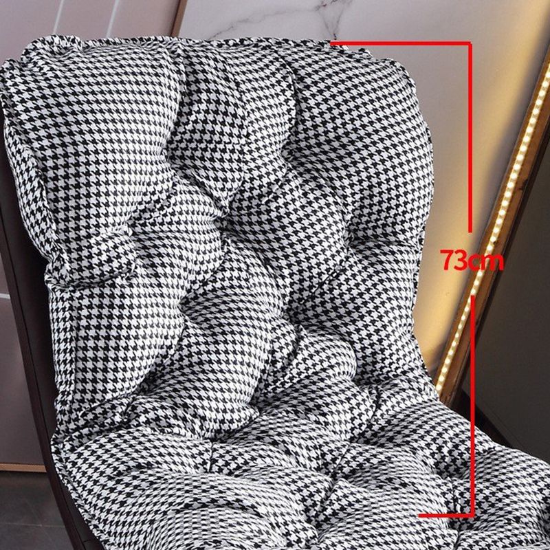 Modern Rocker Chair Metal Frame Friction Resistant Upholstered Rocker Chair