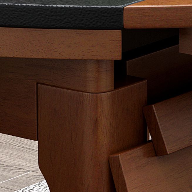 Modern Stone Scalable Dining Table Solid Wood Leg for Dining Room