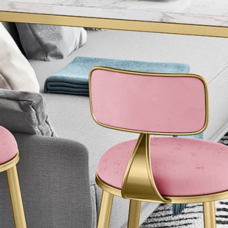 Glam Style 1/2/3 Pieces Faux Marble Bar Table Set Fixed Table Counter Set