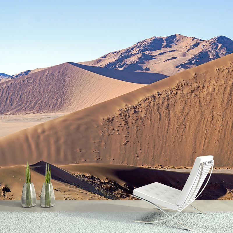 Wall Decor Contemporary Photography Style Desert Mural Wallpaper Mildew Resistant