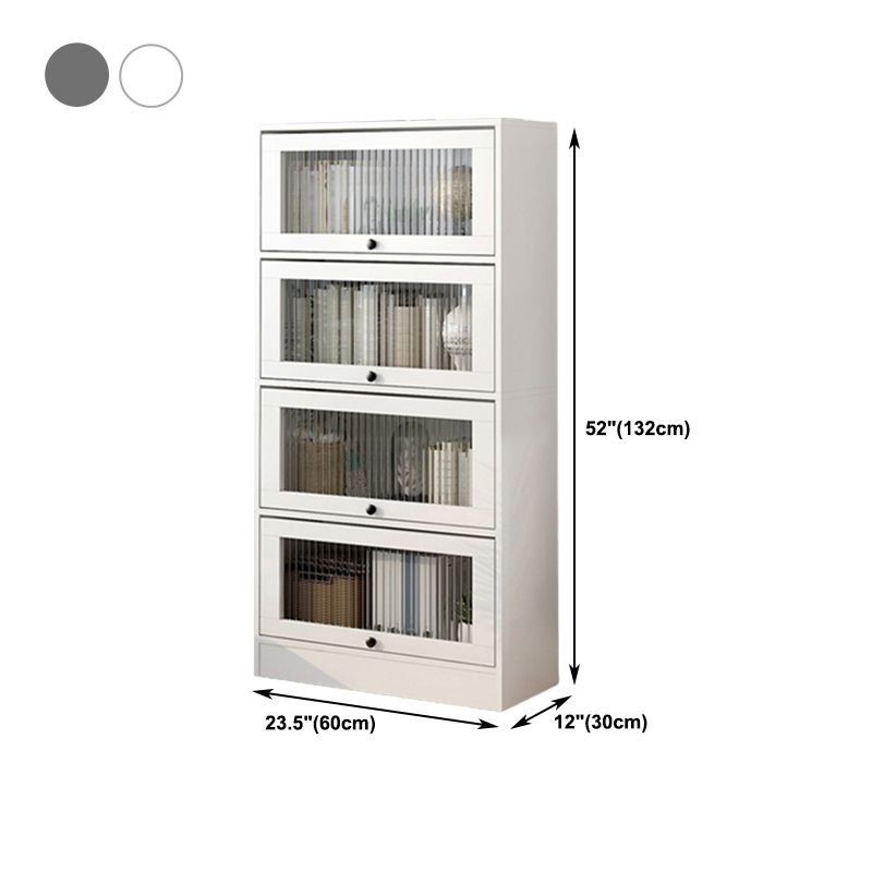 Scandinavian 11.8" Wide Standard Bookcase Manufactured Wood Bookshelf