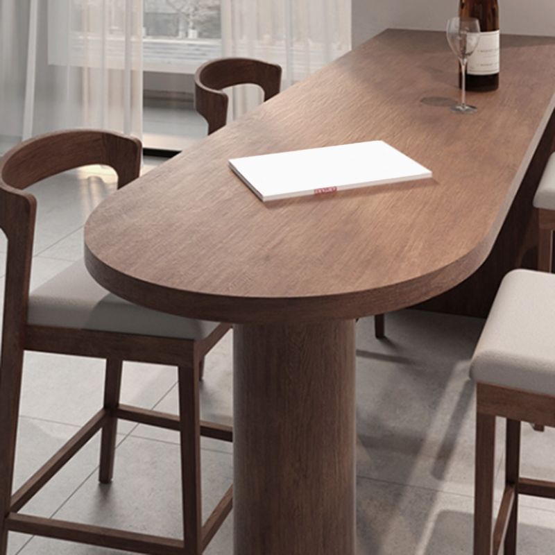 Industrial Style Rectangle Bar Table 1/2/5 Pieces Wood Bar Table Set for Kitchen