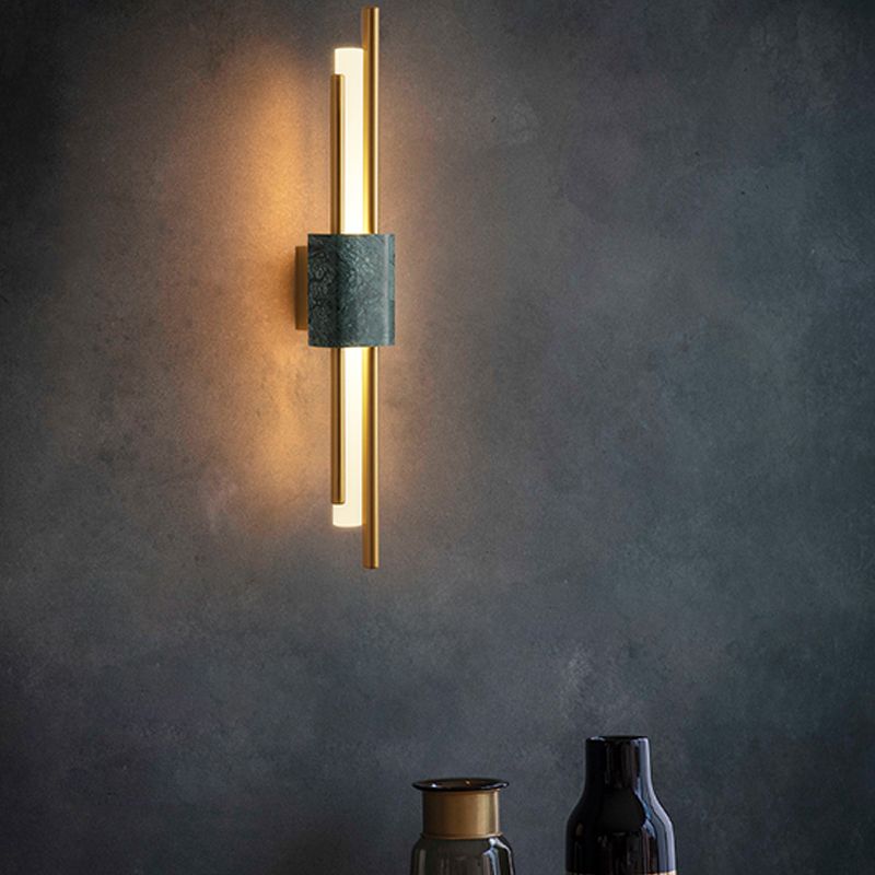 Moderne Marmorwand LED LED WALS MOTTED LEIGENTE