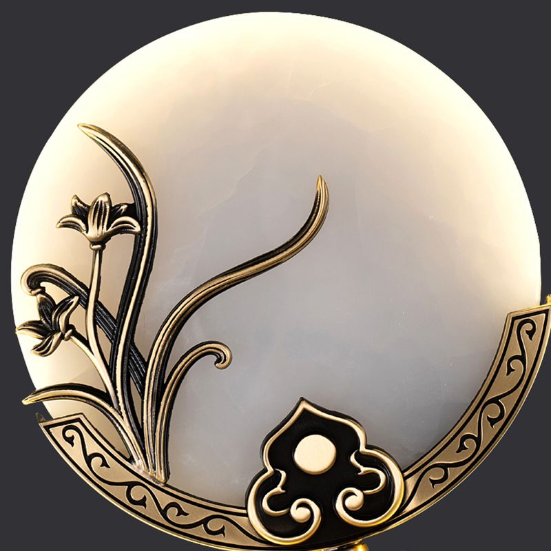 Kit de lampe suspendue en marbre moderne à 1 light