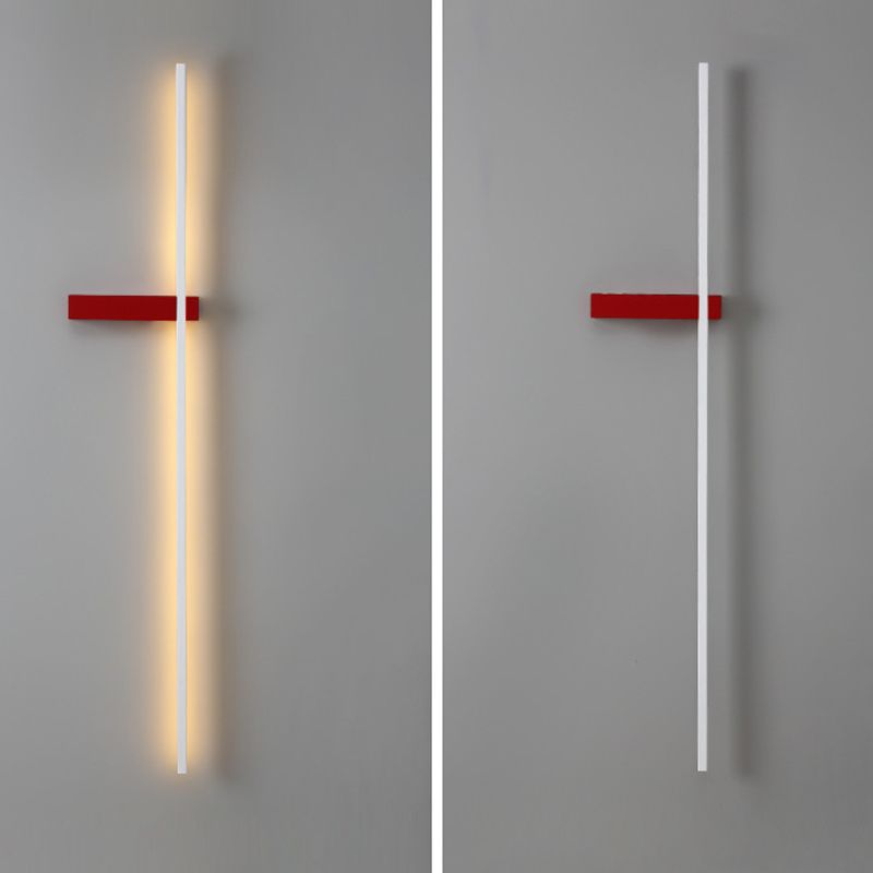 Iluminación de pared lineal moderna 1 luz de pared de luz con sombra acrílica