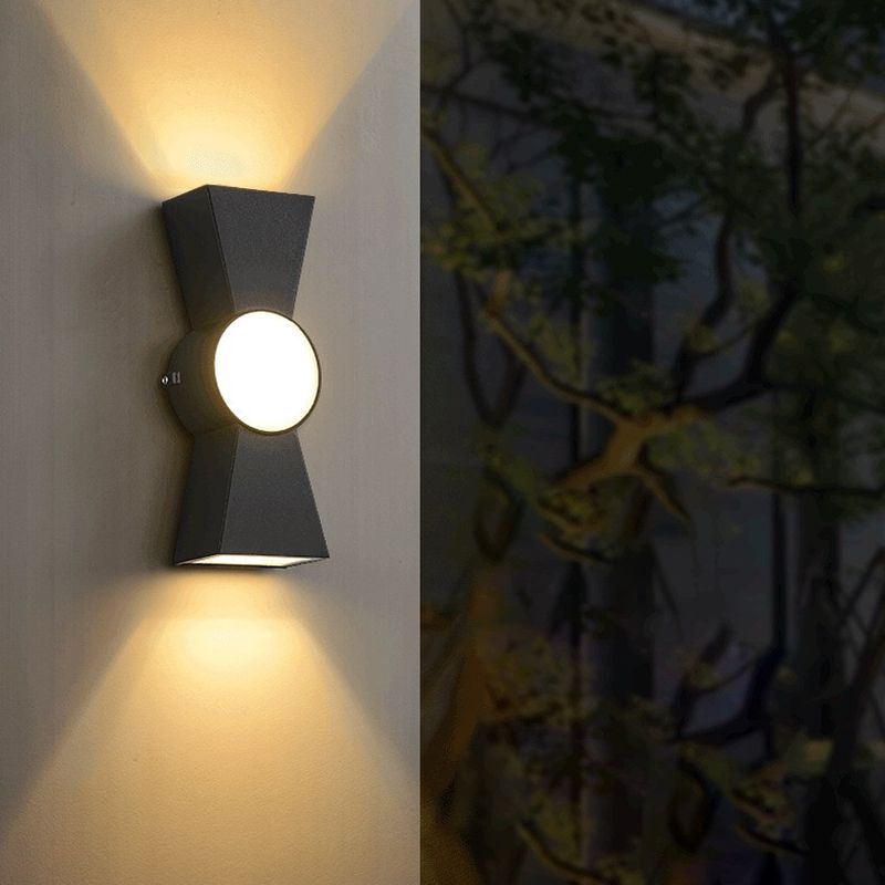 Contemporary Metal Wall Sconce Led 3 Light Wall-washer Light for Outdoor