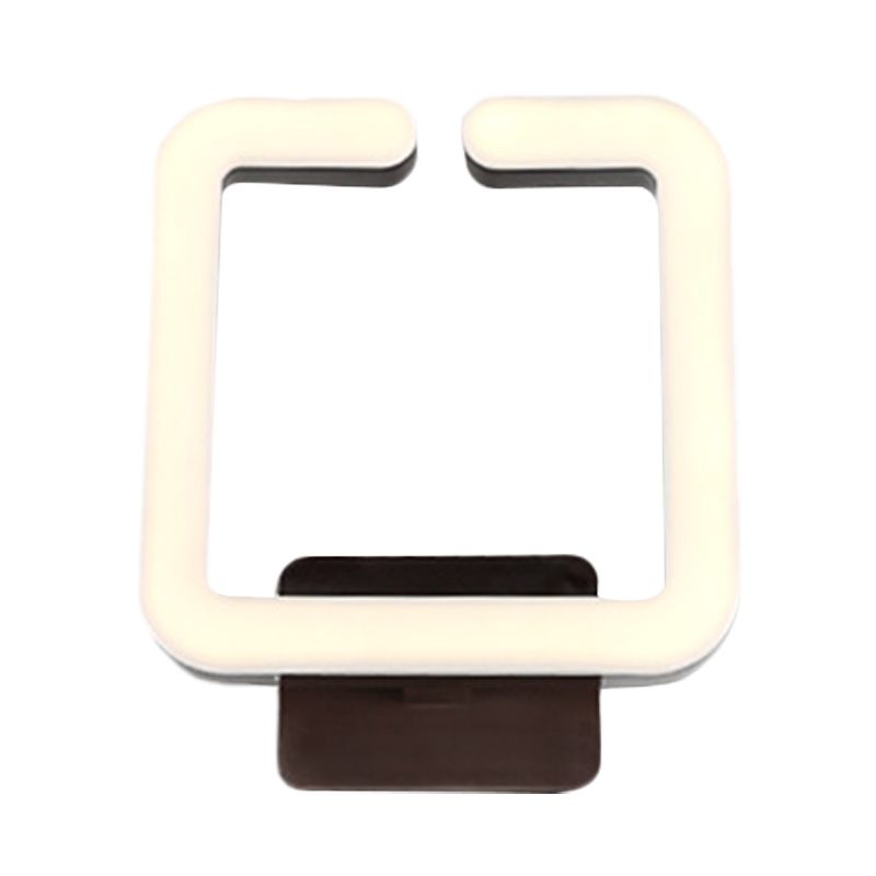 Luz de pared de aluminio cuadrada lámpara de pared de café LED moderna aplastante en luz cálida/blanca/natural