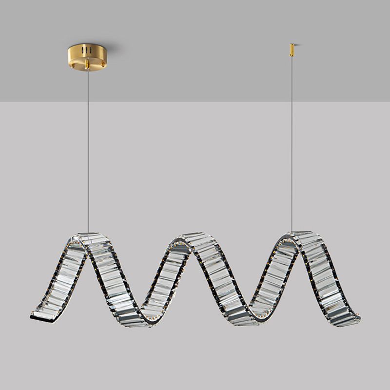 Modern Single Black/Golden Kitchen Island Lighting LED Ceiling Light
