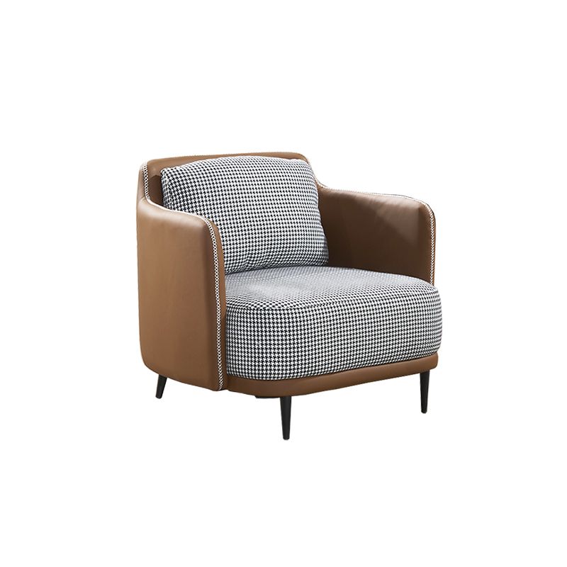 Moderne Baumwoll -Quadrat -Armsofa 29,9 "W mit Oberkissen für Wohnzimmer