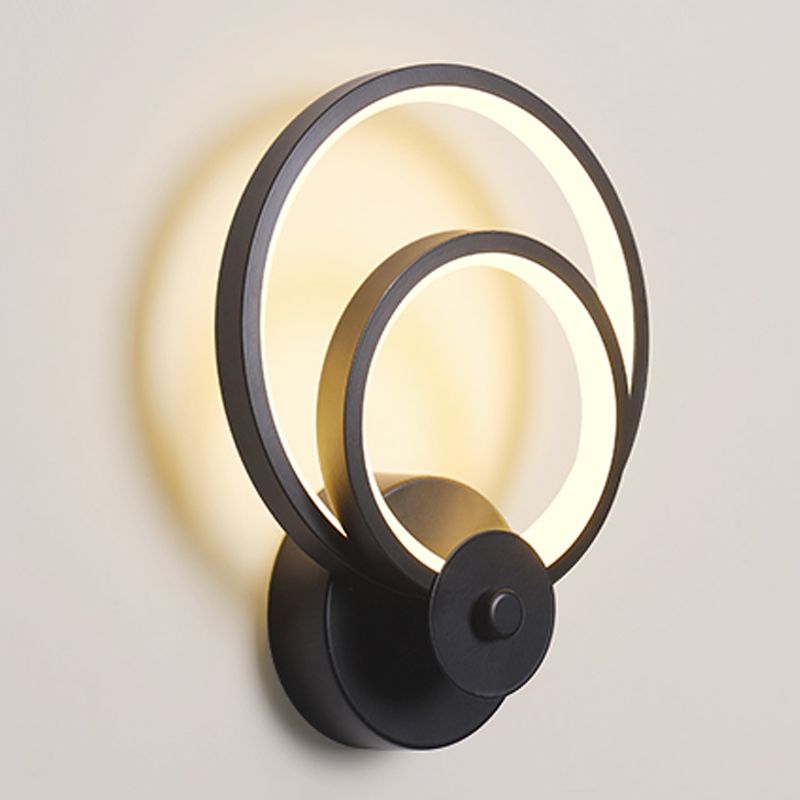 Luminaire mural géométrique Malle de salle de bain moderne Appiculture de mur de salle de bain avec teinte acrylique