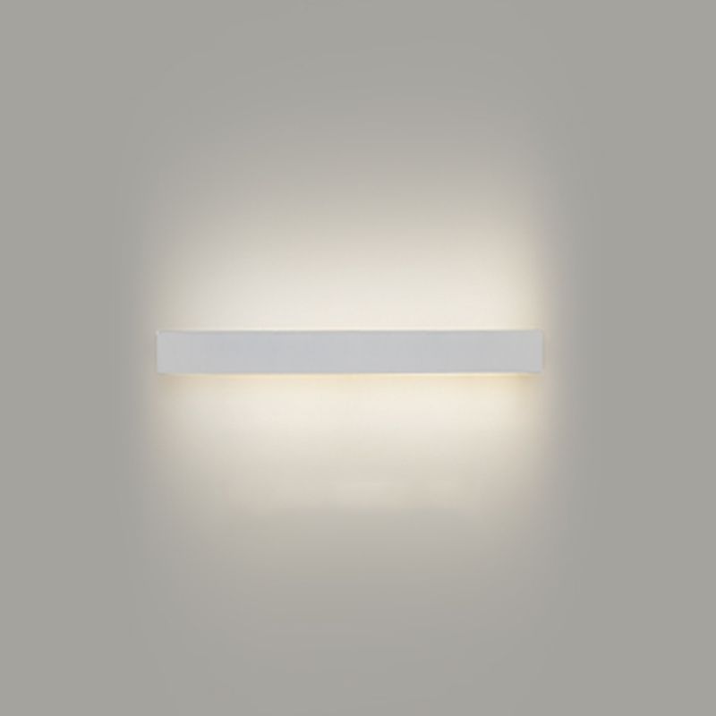 Linear Wall Light Fixture Nordic Metal Foyer LED Wall Lighting with Storage Rack Design