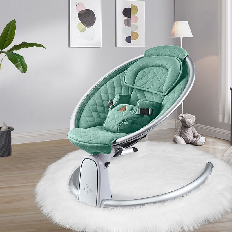 Modern Rocking Electric Metal Crib Cradle with Touching Screen