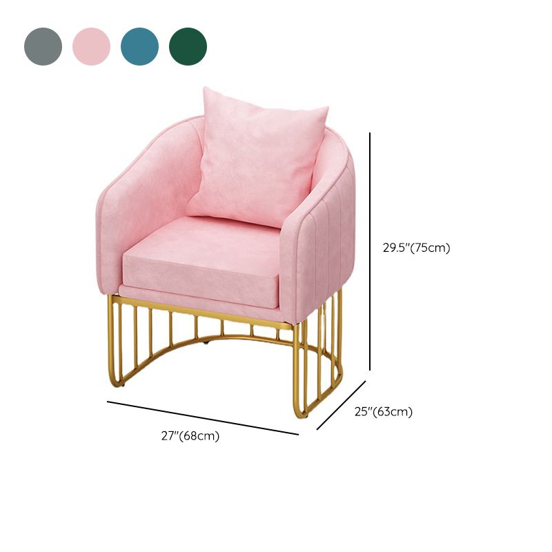 Scandinavian 29.52" H Pillow Back Sofa Solid Color Slope Arm Sofa