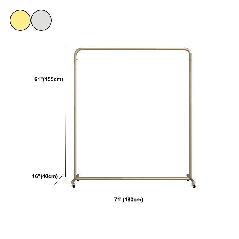 Industrial Style Coat Rack Metallic Free Standing Coat Rack with Sheave