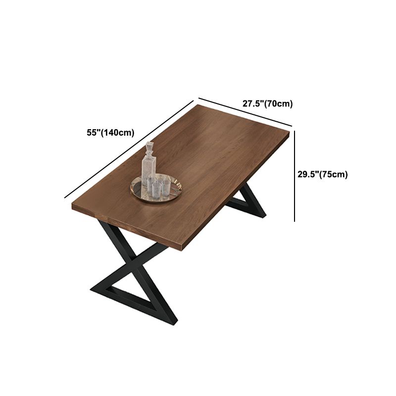 Industrial  1/3/4/5 Pieces Dining Set Rectangle Pine Wood Dining Table for Dining Room