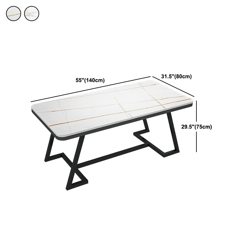 Modern 1/2/5/7 Pieces Dining Set White Stone Top Dining Furniture